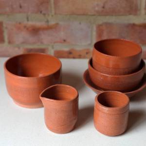 Natural color terracotta bowl