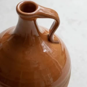 Natural color terracotta jug