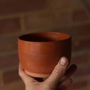 Natural color terracotta bowl